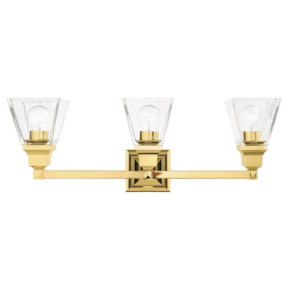 Livex Lighting - Mission - 3 Light Bath Vanity in New Traditional Style - 25.25
