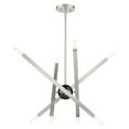 thumbnail image 1 of 46985-91 Livex Lighting Moco - 8 Light Chandelier in Modern Style - 26 Inches wide by 21 Inches high-Brushed Nickel Finish    -Traditional, 1 of 11