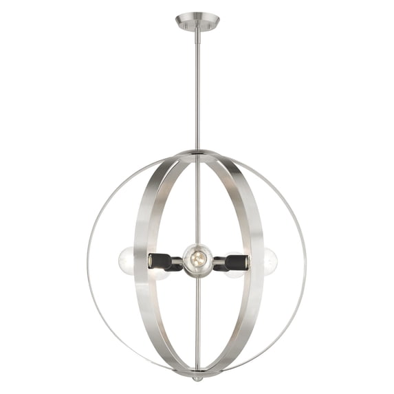 Livex Lighting - Modesto - 5 Light Chandelier in Industrial Style - 24 Inches