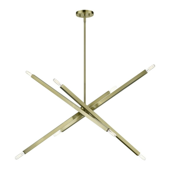 Livex Lighting - Monaco - 8 Light Large Linear Chandelier In Modern Style-32.5