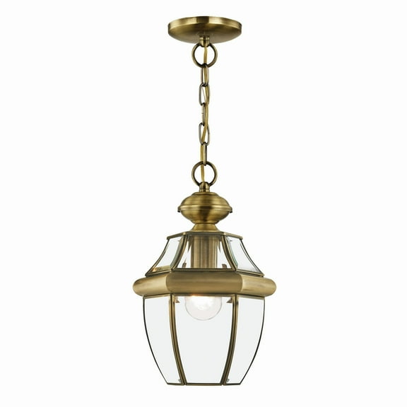 Livex Lighting 1 Light Antique Brass Outdoor Lantern
