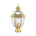 thumbnail image 1 of Monterey Outdoor Post Lantern - Finish: Polished Brass, 1 of 4