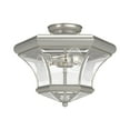 thumbnail image 1 of Livex Lighting Monterey Ceiling Mount in Brushed Nickel, 1 of 11