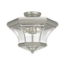 Livex Lighting Monterey Ceiling Mount in Brushed Nickel