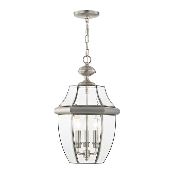 Livex Lighting Monterey Outdoor Chain Hang in Brushed Nickel