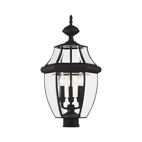 Livex Lighting Monterey 3 Light Outdoor Post Lantern