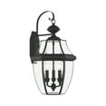 thumbnail image 1 of Livex Lighting Monterey 3 Light Outdoor Wall Lantern, 1 of 15