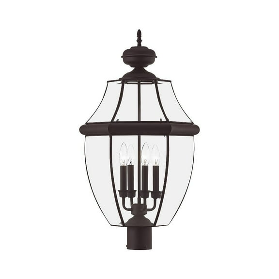 Livex Lighting Monterey 4 Light Outdoor Post Lantern