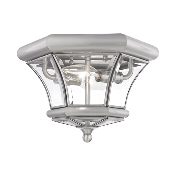 Livex Lighting Monterey Ceiling Mount in Brushed Nickel
