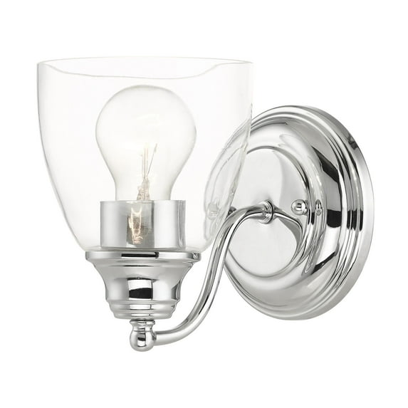 15131-05 Livex Lighting Montgomery - 1 Light Bath Vanity In Transitional Style-7 Inches Tall and 5.38 Inches Wide-Polished Chrome Finish