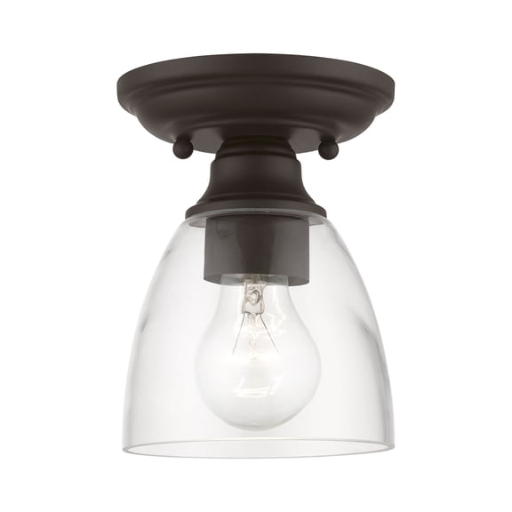 Livex Lighting - Montgomery - 1 Light Flush Mount in New Traditional Style - 5