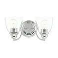 thumbnail image 1 of 15132-05 Livex Lighting Montgomery - 2 Light Bath Vanity In Transitional Style-7 Inches Tall and 13.5 Inches Wide-Polished Chrome Finish, 1 of 12