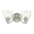 thumbnail image 1 of 15132-91 Livex Lighting Montgomery - 2 Light Bath Vanity In Transitional Style-7 Inches Tall and 13.5 Inches Wide-Brushed Nickel Finish, 1 of 14