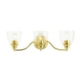 thumbnail image 1 of 15133-02 Livex Lighting Montgomery - 3 Light Bath Vanity In Transitional Style-7 Inches Tall and 23 Inches Wide-Polished Brass Finish, 1 of 14
