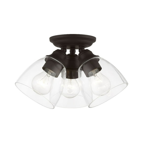 Livex Lighting - Montgomery - 3 Light Flush Mount in New Traditional Style -