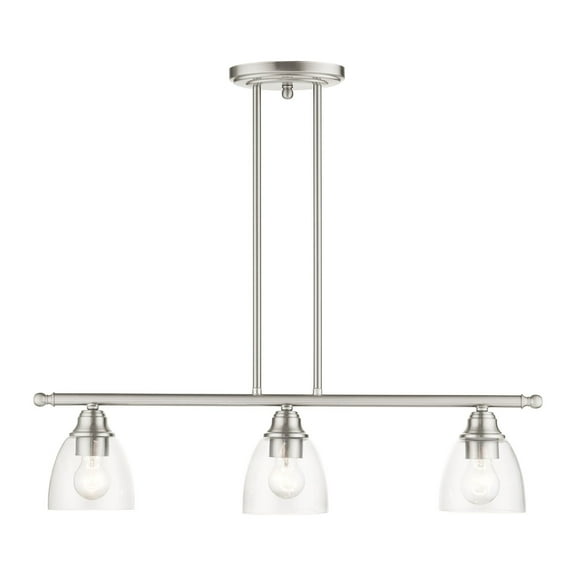 Livex Lighting - Montgomery - 3 Light Linear Chandelier In Transitional