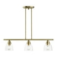 thumbnail image 1 of Livex Lighting - Montgomery - 3 Light Linear Chandelier In Transitional, 1 of 14