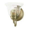 thumbnail image 1 of 16931-01-Livex Lighting-Moreland - 1 Light Bath Vanity In Transitional Style-7.5 Inches Tall and 6.25 Inches Wide-Antique Brass Finish, 1 of 2