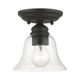 thumbnail image 1 of Livex Lighting - Moreland - 1 Light Small Semi-Flush Mount In Transitional, 1 of 8