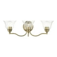 thumbnail image 1 of 16933-01-Livex Lighting-Moreland - 3 Light Bath Vanity In Transitional Style-7.5 Inches Tall and 24 Inches Wide-Antique Brass Finish, 1 of 2