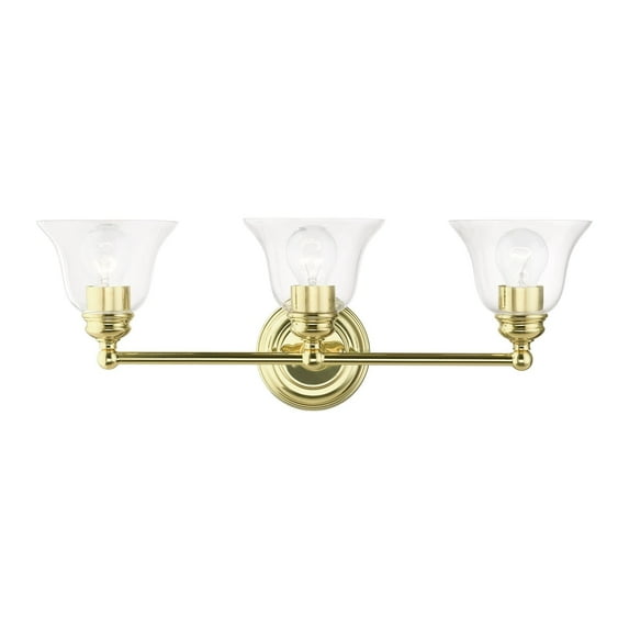 Livex Lighting - Moreland - 3 Light Bath Vanity In Transitional Style-8.75