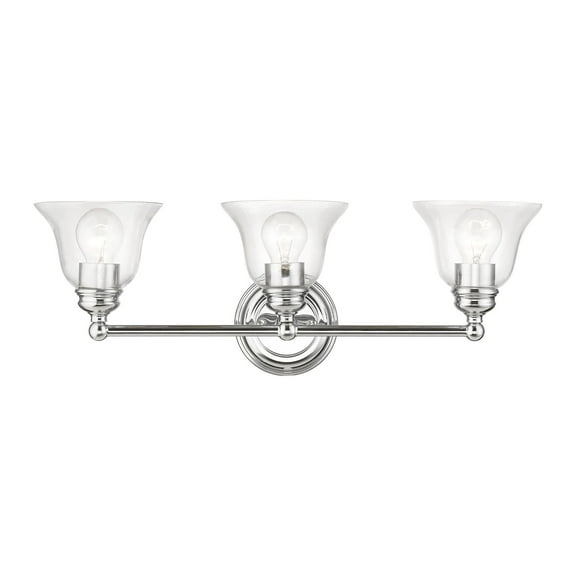 Livex Lighting - Moreland - 3 Light Bath Vanity In Transitional Style-8.75