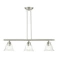 thumbnail image 1 of Livex Lighting - Moreland - 3 Light Linear Chandelier In Transitional, 1 of 11
