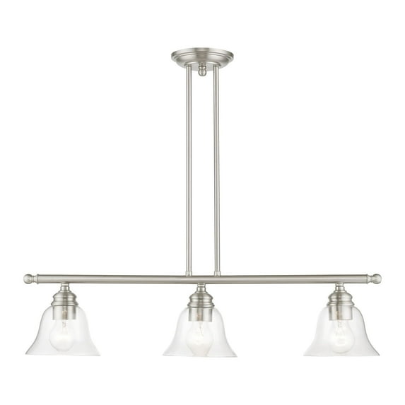 Livex Lighting - Moreland - 3 Light Linear Chandelier In Transitional