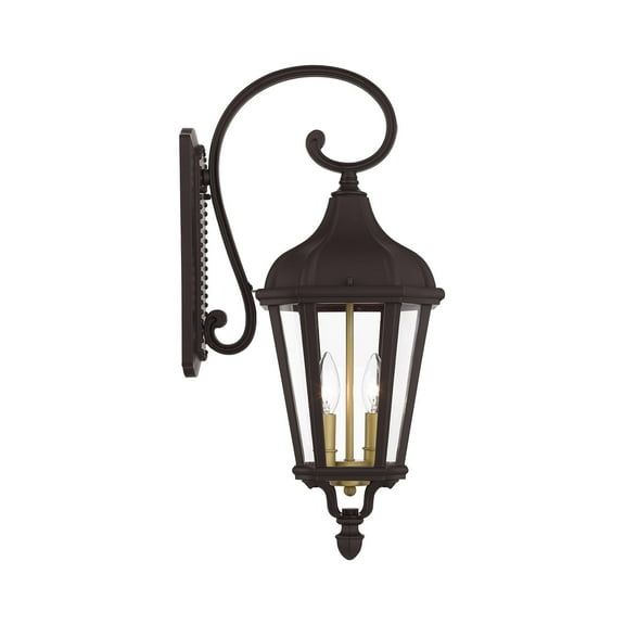 Livex Lighting - Morgan - 2 Light Outdoor Wall Lantern in Traditional Style - 9