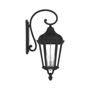 Livex Lighting Hamilton Outdoor Wall Lantern - Textured Black Finish, One Light, Clear Glass