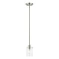 thumbnail image 1 of 46151-91 Livex Lighting Munich - 1 Light Pendant In Contemporary Style-15.25 Inches Tall and 5 Inches Wide-Brushed Nickel Finish    -Traditional, 1 of 10
