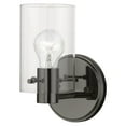 thumbnail image 1 of 17231-46 Livex Lighting Munich - 1 Light Wall Sconce In Contemporary Style-8.5 Inches Tall and 5 Inches Wide-Black Chrome Finish, 1 of 12