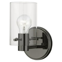 17231-46 Livex Lighting Munich - 1 Light Wall Sconce In Contemporary Style-8.5 Inches Tall and 5 Inches Wide-Black Chrome Finish