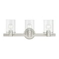 thumbnail image 1 of 17233-91 Livex Lighting Munich - 3 Light Bath Vanity In Contemporary Style-8.5 Inches Tall and 22.5 Inches Wide-Brushed Nickel Finish, 1 of 13