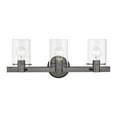 thumbnail image 1 of 17233-46 Livex Lighting Munich - 3 Light Bath Vanity In Contemporary Style-8.5 Inches Tall and 22.5 Inches Wide-Black Chrome Finish, 1 of 14