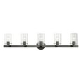 thumbnail image 1 of 17235-46 Livex Lighting Munich - 5 Light Bath Vanity In Contemporary Style-8.5 Inches Tall and 42 Inches Wide-Black Chrome Finish, 1 of 12