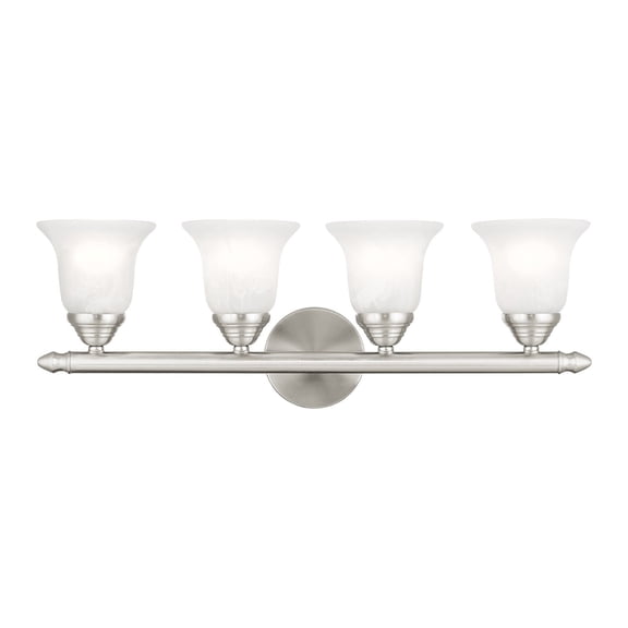 Livex Lighting Neptune Bath 4 Light in Brushed Nickel