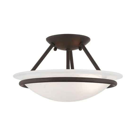 Open Box Livex Lighting Newburgh Ceiling Mount in Bronze