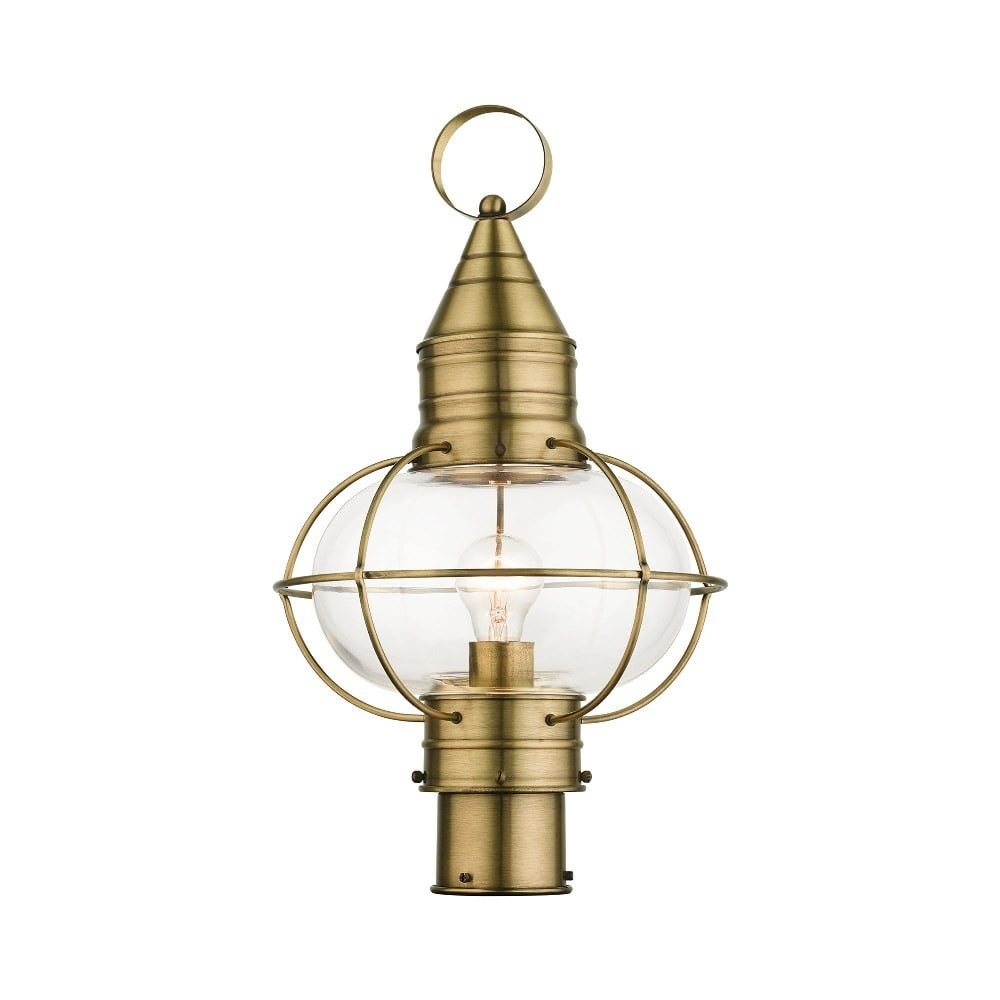 Livex Lighting - Newburyport - 1 Light Outdoor Post Top Lantern in Bohemian