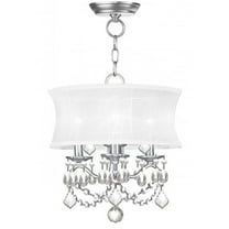 Livex Lighting Newcastle Convertible Ceiling Mount in Brushed Nickel