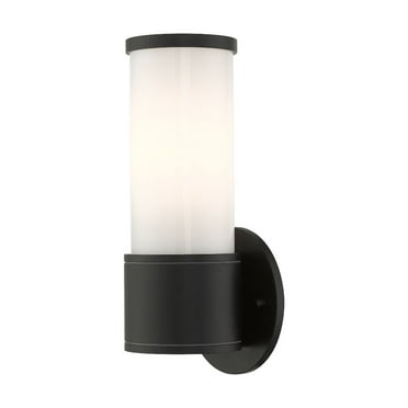 Livex Lighting Norfolk 1-Light Metal Outdoor Wall Lantern in Textured Black