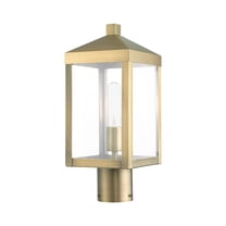 Livex Lighting - Nyack - 1 Light Outdoor Post Top Lantern in Mid Century Modern