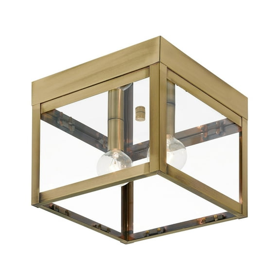 Livex Lighting Nyack 2 Light Outdoor Ceiling Mount