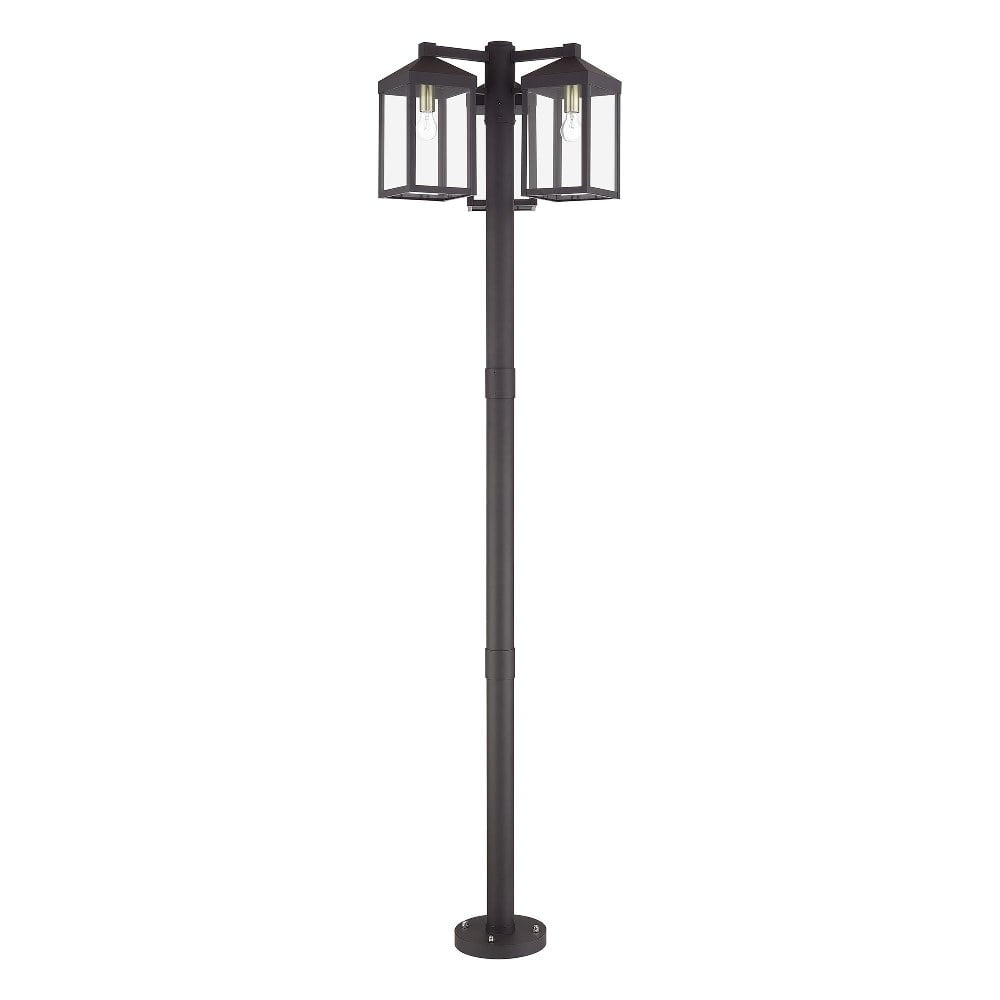 Livex Lighting - Nyack - 3 Light Outdoor 3 Head Post Lantern-96.25 Inches Tall