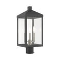 thumbnail image 1 of Livex Lighting - Nyack - 3 Light Outdoor Post Top Lantern in Mid Century Modern, 1 of 2