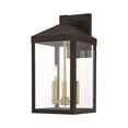 thumbnail image 1 of Livex Lighting Nyack 3 Light Outdoor Wall Lantern, 1 of 13