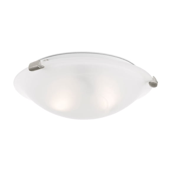 Livex Lighting Oasis Ceiling Mount in Brushed Nickel
