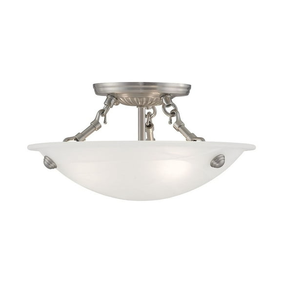 Livex Lighting - Oasis - 3 Light Flush Mount in Contemporary Style - 12 Inches