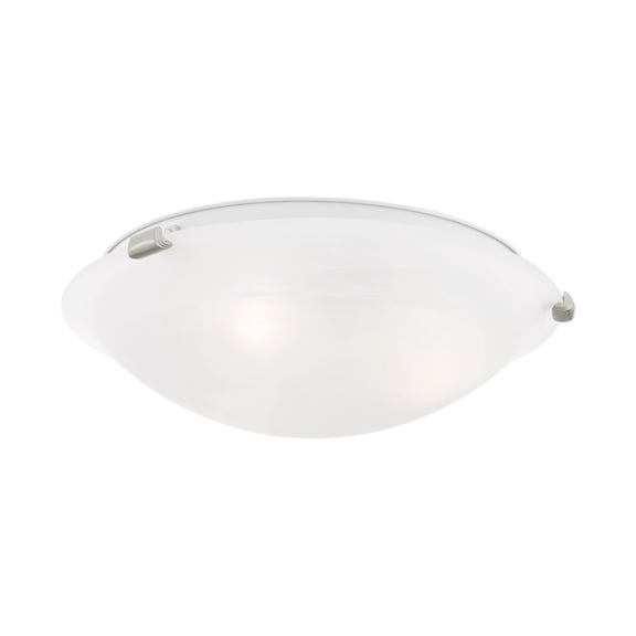 Livex Lighting Oasis Ceiling Mount in Brushed Nickel