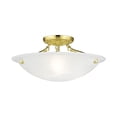 thumbnail image 1 of Livex Lighting Oasis Ceiling Mount in Polished Brass, 1 of 10
